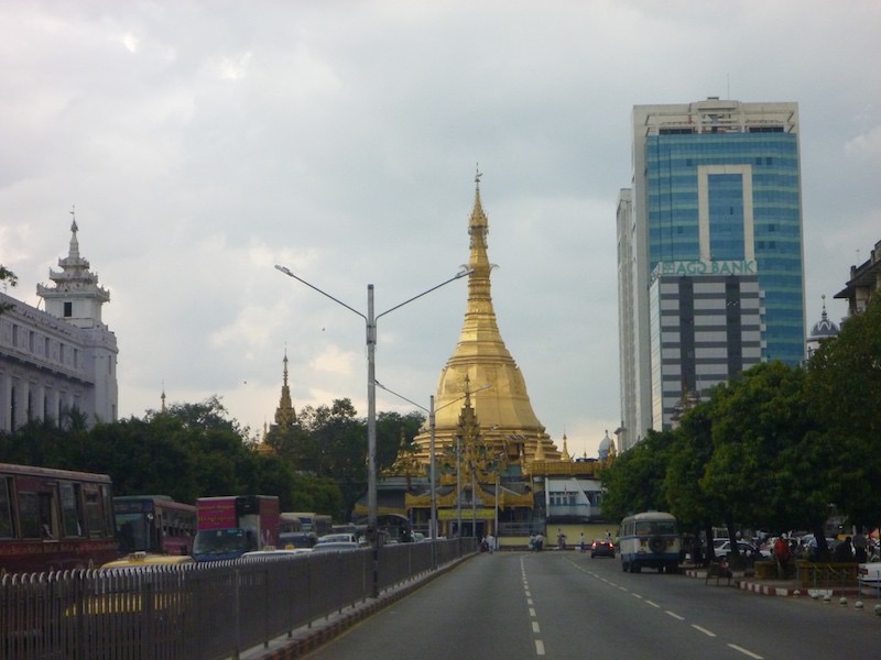 Sule Paya as we approached it
